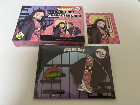 Demon Slayer Nezuko Badge + Card Ver.2