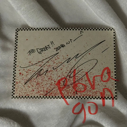 BIGBANG Taeyang GREAT Concert Letter Postcard