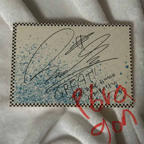 BIGBANG Daesung GREAT Concert Letter Postcard