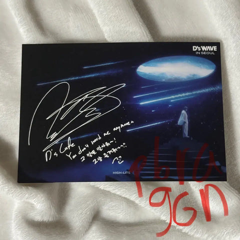 Daesung Birthday Cafe Special Benefit Letter Card