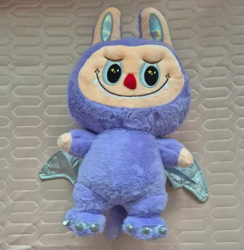 Purple Labubu Bat Plush Doll 40cm