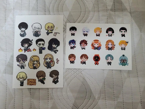 Limbus Company Inmate Stickers 2ea Total
