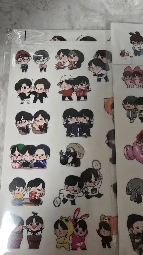 Selling BTS fanart stickers.