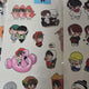 Selling BTS fanart stickers.