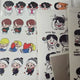 Selling BTS fanart stickers.