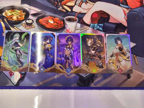 Genshin Cafe The Seven Archons Photo Cards 5 cards as a set
