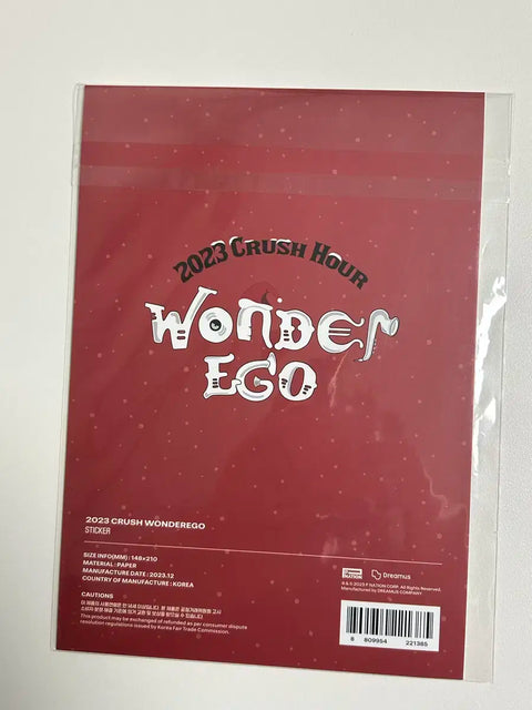 Crush 2023 Wonder Ego Concert Goods Sticker