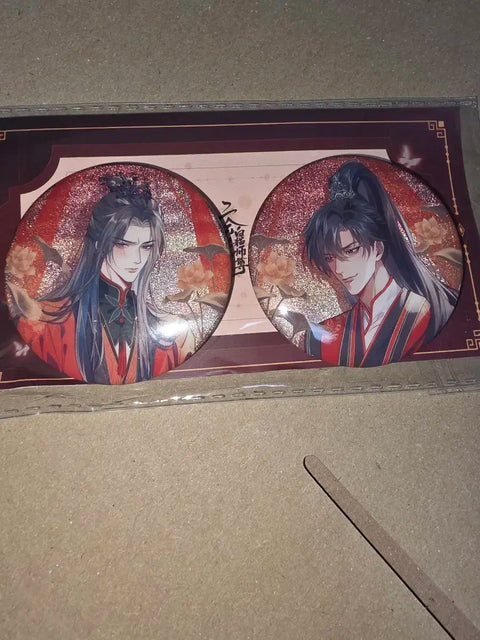 "The Husky and His White Cat Shizun" Erha can badge sale