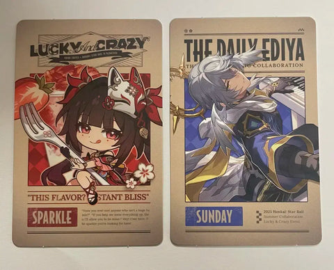 Honkai Star Rail x Ediya Coffee Collaboration Photocards