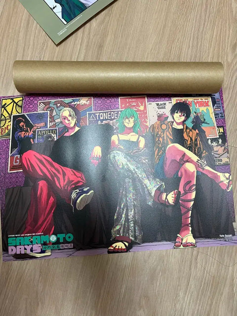 Sakamoto Days Nagumo Sakamoto Akao A3 Poster