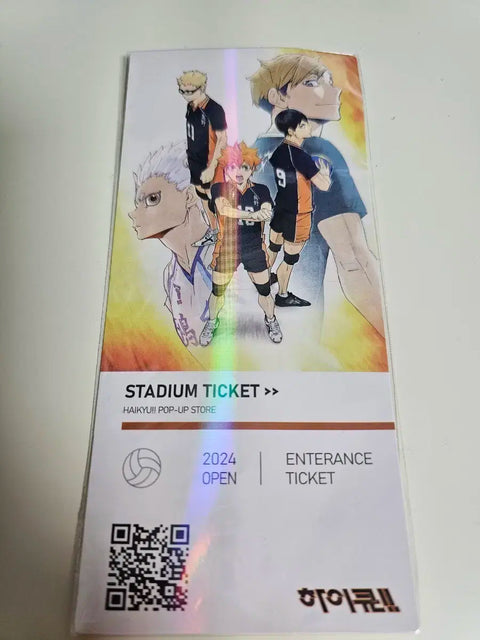 Haikyu!! Pop-up Benefit Ticket Kageyama Hinata Tsukishima Atsumu Hoshiumi