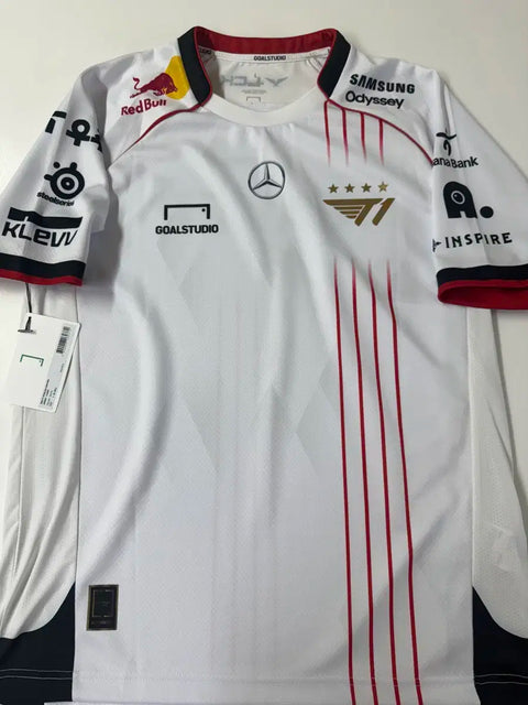 24 Worlds T1 Faker Uniform Short Sleeve With Tag + Photo Card + Ddibuseal (Sticker) + Keyring