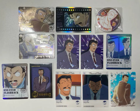 Kogoro Mori Poka Can Badge Bundle Sale