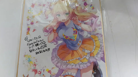 Momosuzu Nene V-Carnival Mini Shikishi