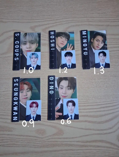 SEVENTEEN Aviation Teen Membership Photocard ID Photo Transfer SVT S.Coups Mingyu Hoshi Seungkwan