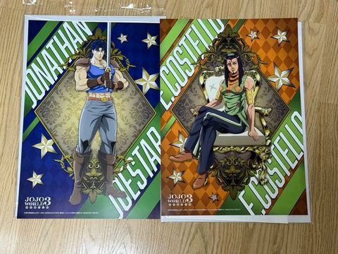 JoJo's Bizarre Adventure Jonathan, Hermes Poster Bundle