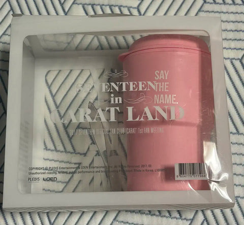Seventeen 2017 Carat Land Tumbler Fan Meeting Tumbler Pink Rose Quartz