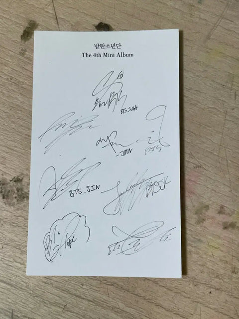 BTS group photocard
