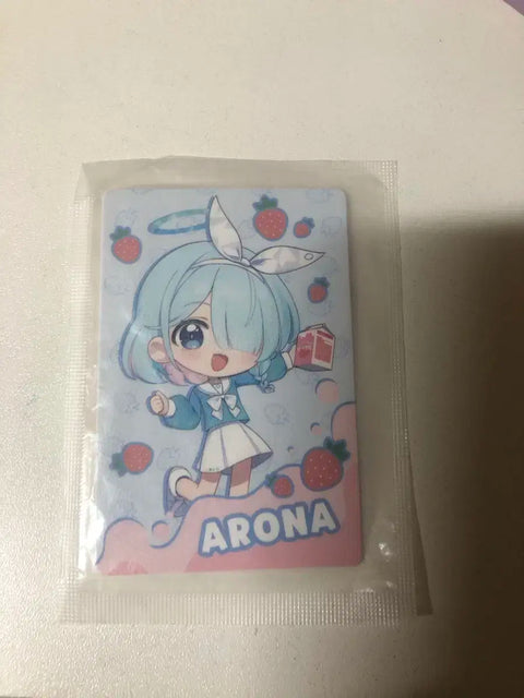Blue Archive Arona photocard strawberry milk jelly