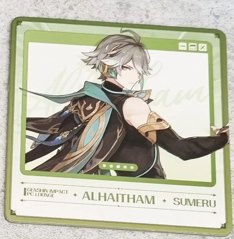 Alhaitham Coaster Genshin Impact PC Lounge Limited Genshin Impact PC Bang