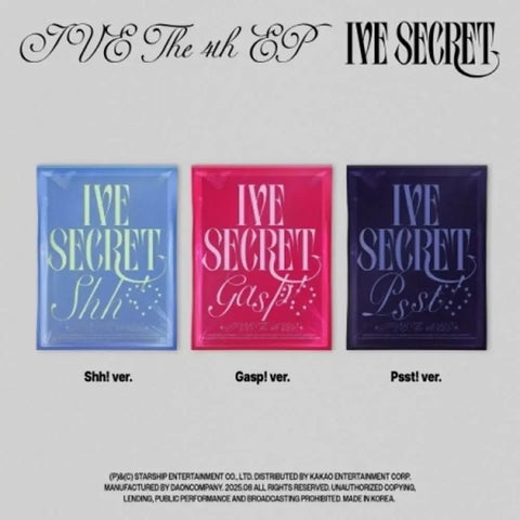IVE Secret unopened album, physical copy.