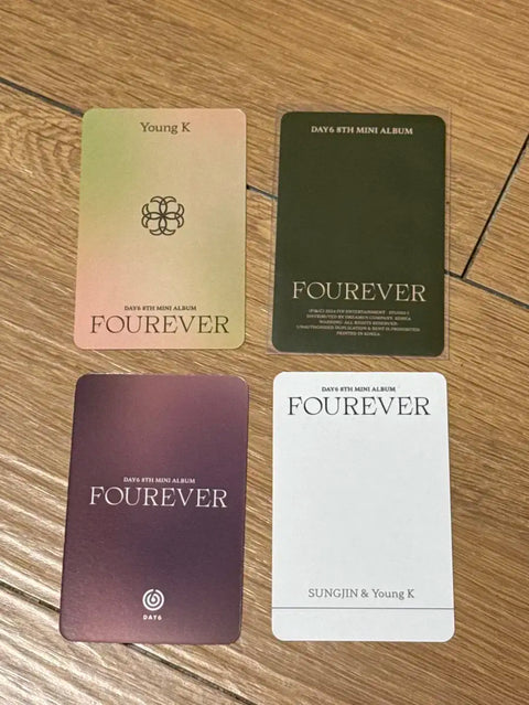 DAY6 forever Young K Dowoon Sungjin photocard all together