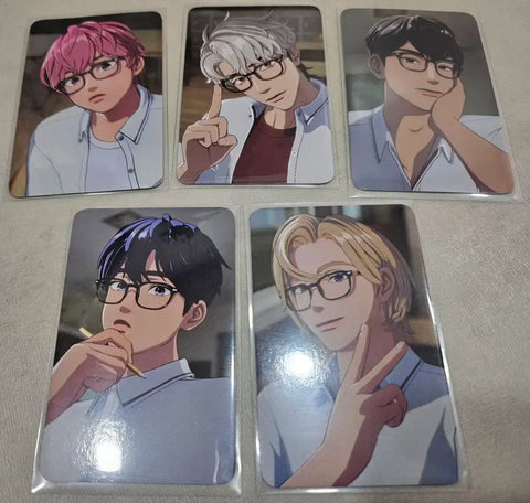 Selling PlayV's sixth summer Ketaphor Lucky Draw photocard (sunglasses version) as a set.