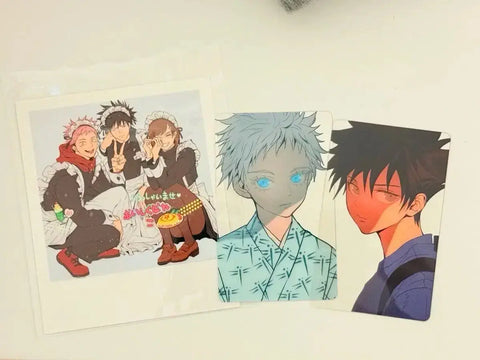 Jujutsu Kaisen Tata-nim Mail Order Baby Megumi Baby Gojo Transparent Photocard Maid Cheki