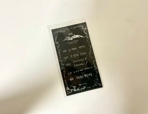 PLAVE Daesh in Cinema handwritten lyrics sheet, unopened, for sale