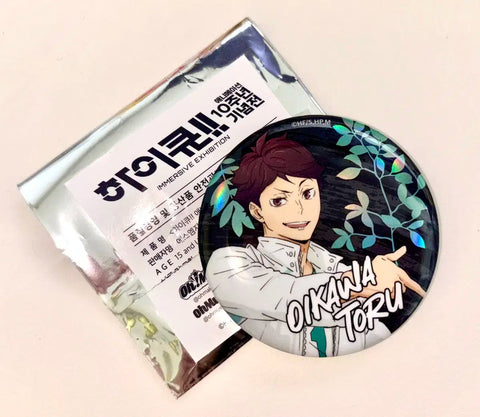 Haikyu!! Anime 10th Anniversary Exhibition Oikawa Can Badge