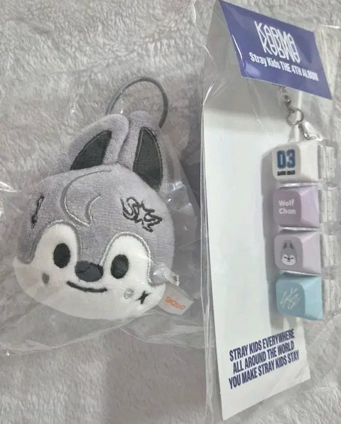 Stray Kids Karma Wolf Chan Name Tag + Keycap Set
