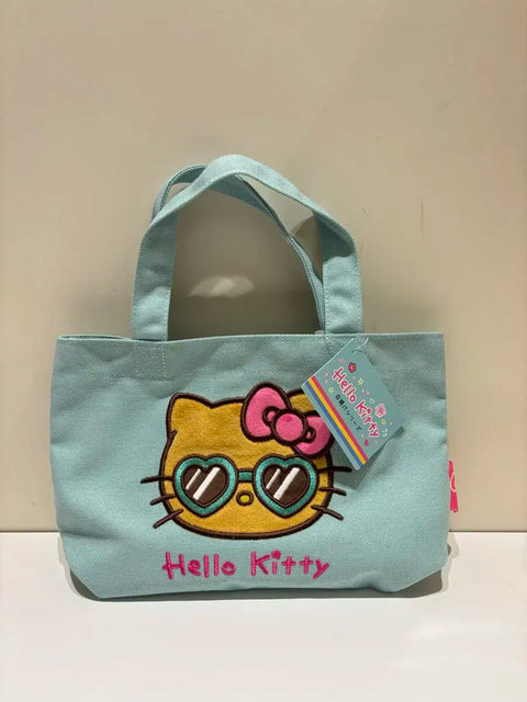 Authentic Japanese Sanrio Tanning Kitty Mini Tote Bag