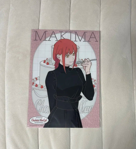 Chainsaw Man Makima Cafe Collaboration Special Clear Poster