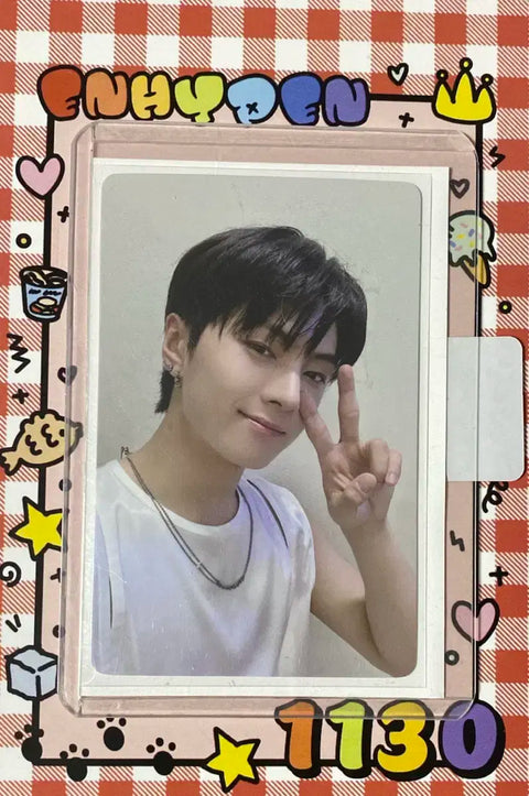 Enhypen Yizhiyu Fansign Benefit Photocard Enhypen Jay Park Jongseong
