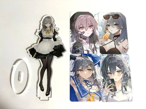 Star Rail Honkai Star Rail Trailblazer Maid Stelle Acrylic Stand Photocard Bundle