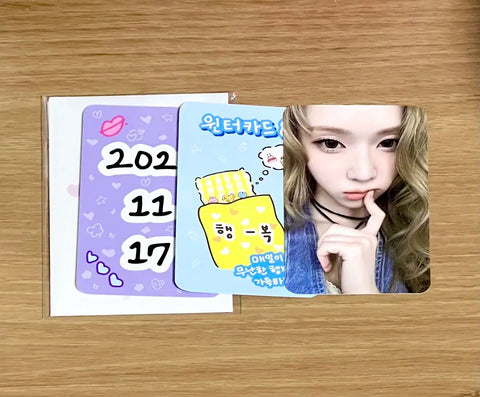 Winter photocard transfer Armageddon Sign Espa 3rd Anniversary Dirty Work Richman Season's Greetings