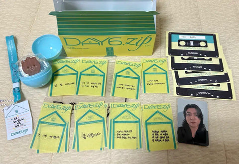 All-in-One) DAY6 Pop-Up Gift + Confetti 8 Types + DIY Keyring + Gacha