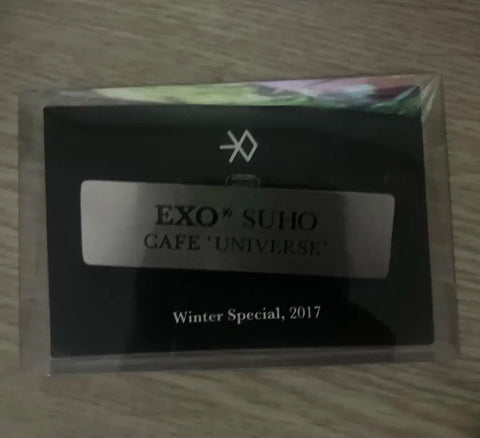 EXO Suho Cafe Universe Name Tag Badge Urgent Sale