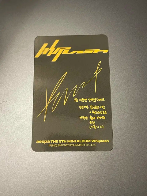 Aespa Karina Whiplash Photocard