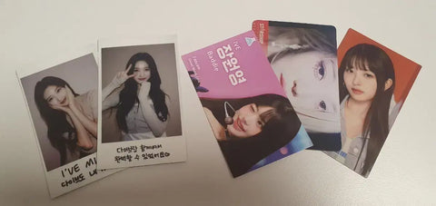Selling unofficial IVE merchandise.