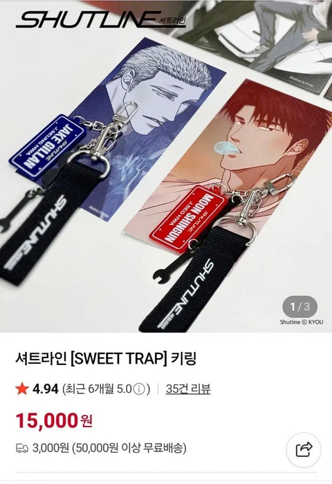 Shutter Line Keyring Set