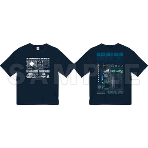 Bocchi the Rock Tour Series We will B Big Silhouette T-shirt (Bocchi the Rock)