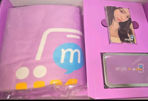 aespa Libm Blanket Tin Case Photocard Unopened Set Transfer