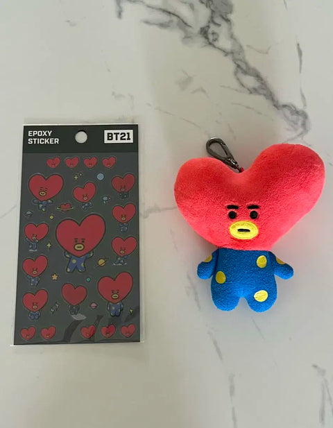 BT21 Tata Doll Keyring + Sticker