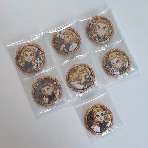 Demon Slayer: Kimetsu no Yaiba Rengoku Kyoujurou Pillar Meeting 44mm Can Badge Set