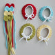 10cm Doll Knitted Outfit Cape Ribbon Set of 4, Sold as a Bundle