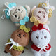 10cm Doll Knitted Outfit Cape Ribbon Set of 4, Sold as a Bundle