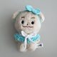 10cm Doll Knitted Outfit Cape Ribbon Set of 4, Sold as a Bundle