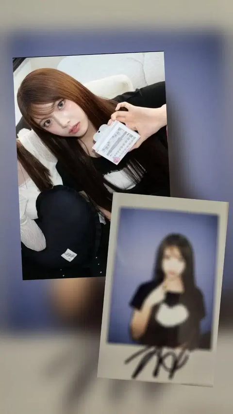 NMIXX Jiwoo Meks Signed Polaroid Transfer
