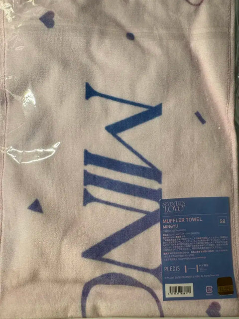 Seventeen Mingyu love concert muffler towel